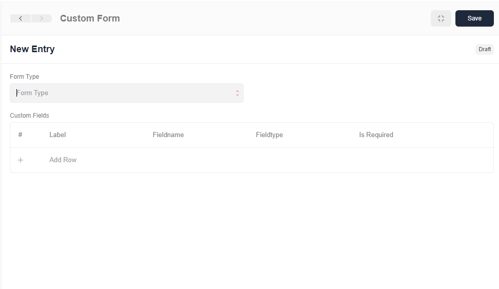 Form Customization UI